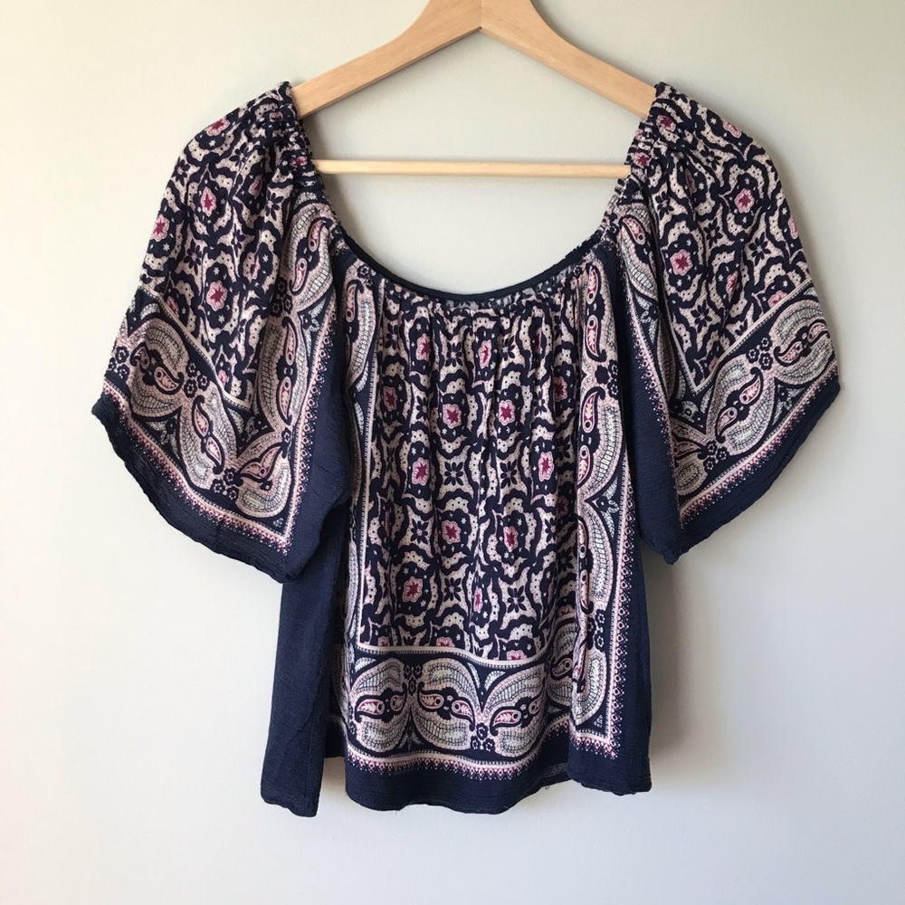 Boho flouncy top